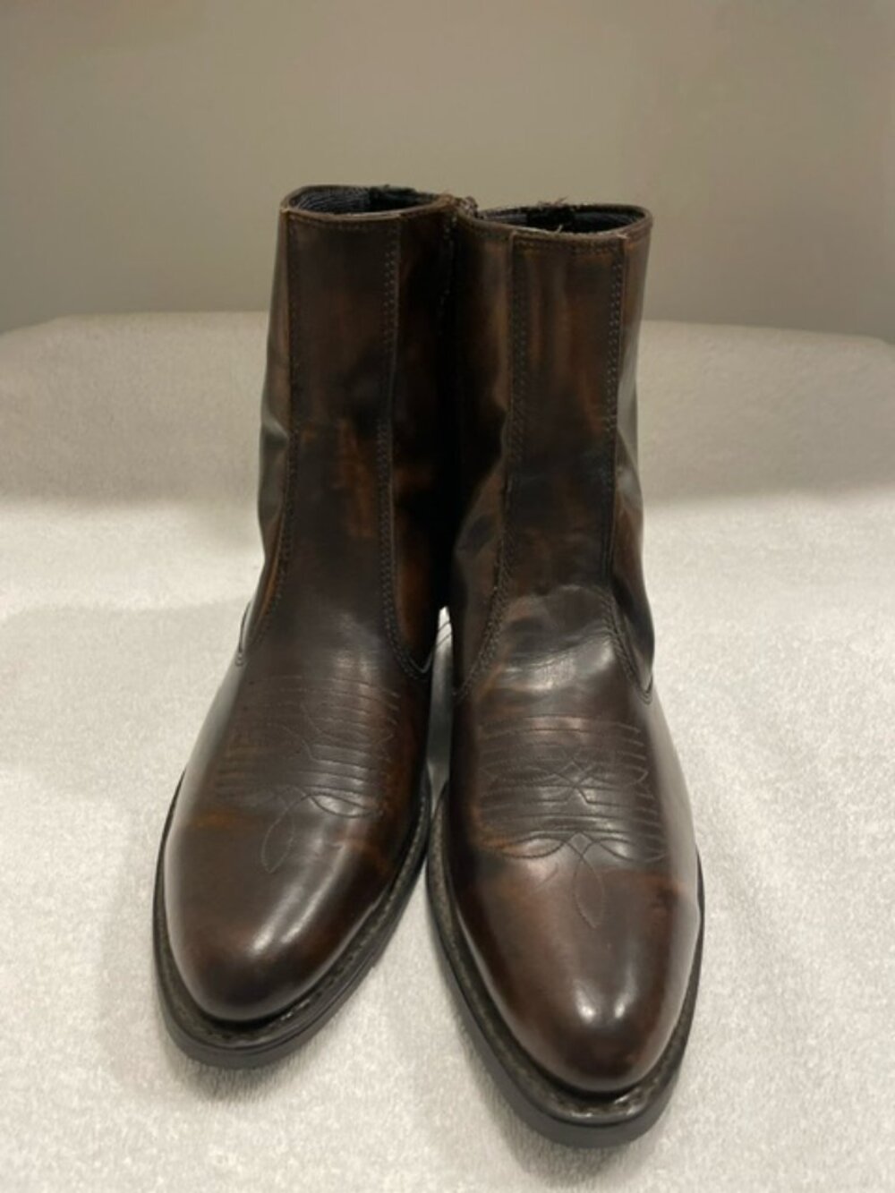 Laredo Fletcher short western boots brown 8.5D NEW